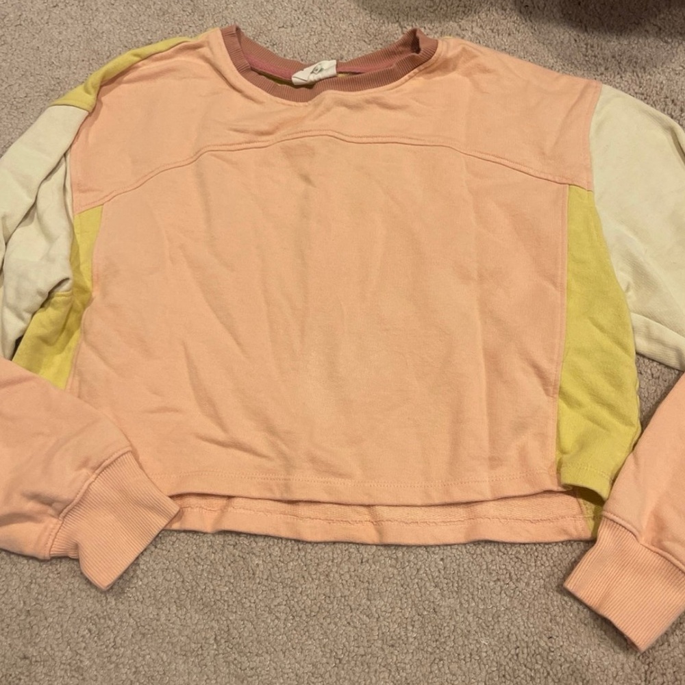 EASY STANDARD Women's Tamika Color Block Pullover Sweatshirt XS